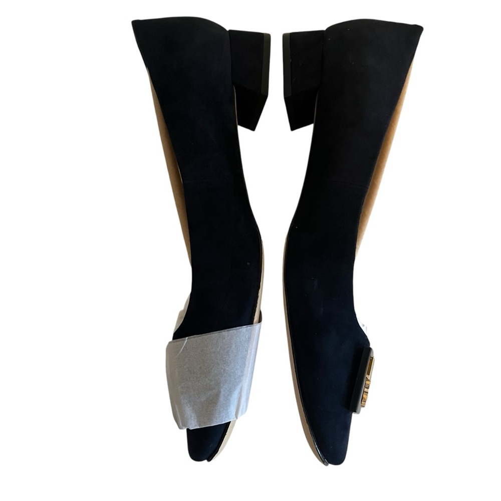 Tory Burch "GiGi" Suede Pump in Tory Navy Blue NIB 10 - Picture 4 of 9